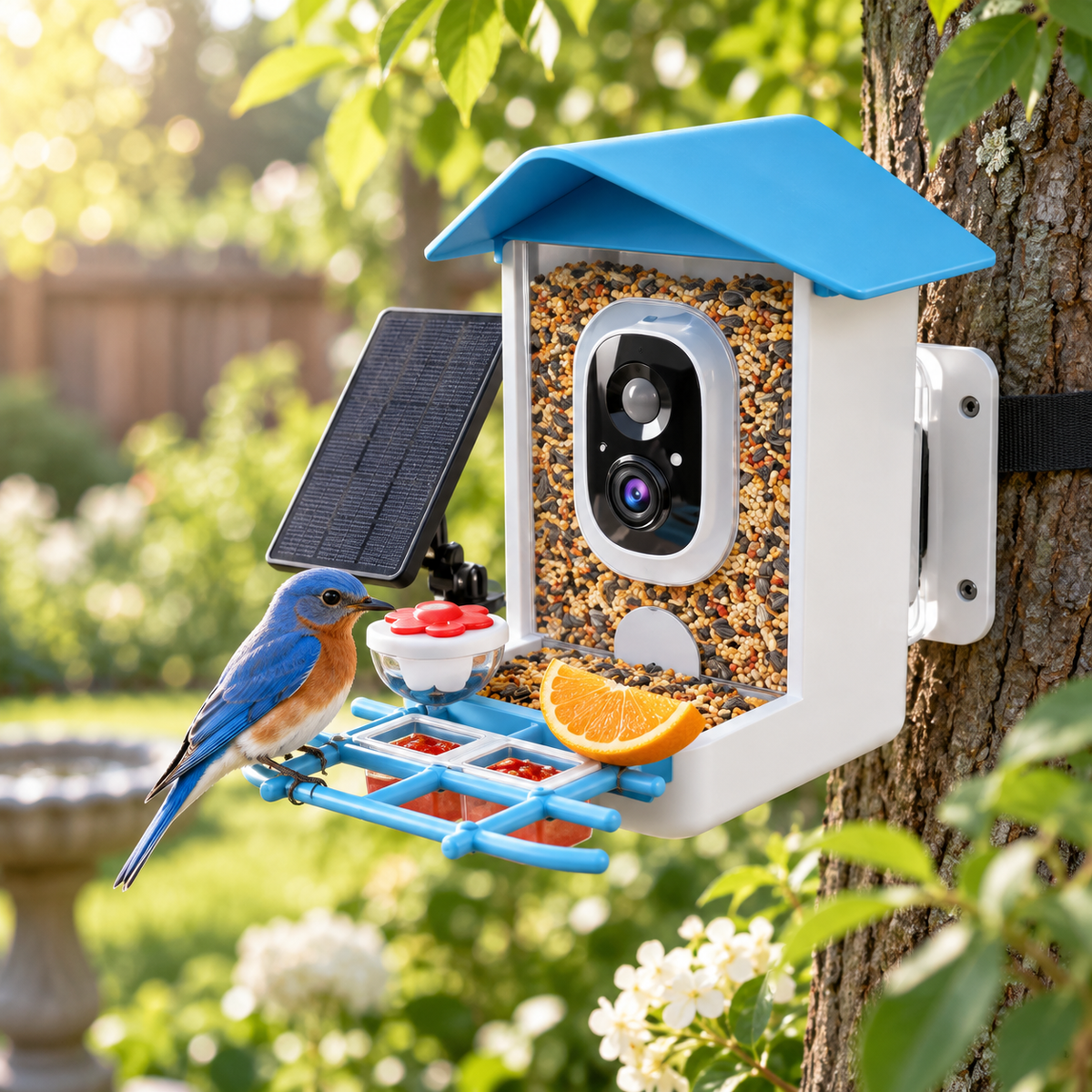 BirdBinge 2K Solar Feeder Cam